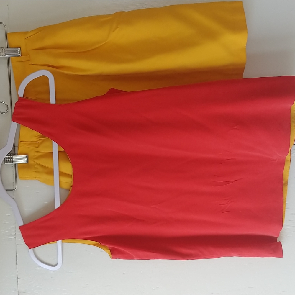 Liz Claiborne Sand Washed Silk Top & Shorts Set SZ 4P